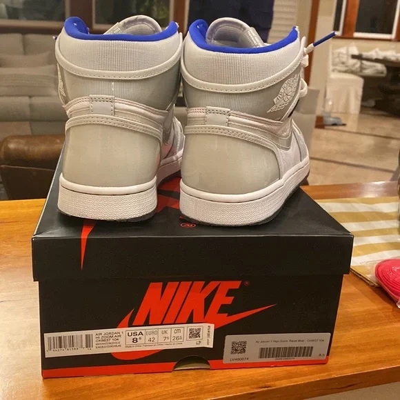 Jordan 1 Retro high, zoom white racer blue - Picture 3 of 8